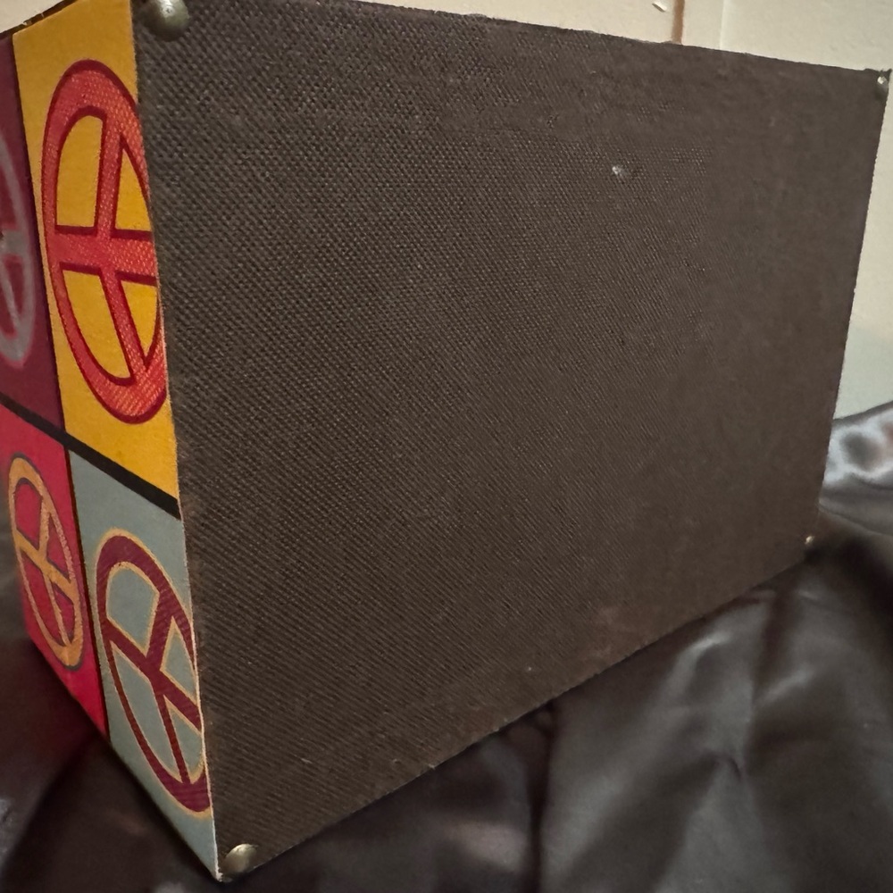 Colorful Peace Sign Storage Box - Picture 7 of 10